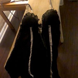 Seductive black lingerie